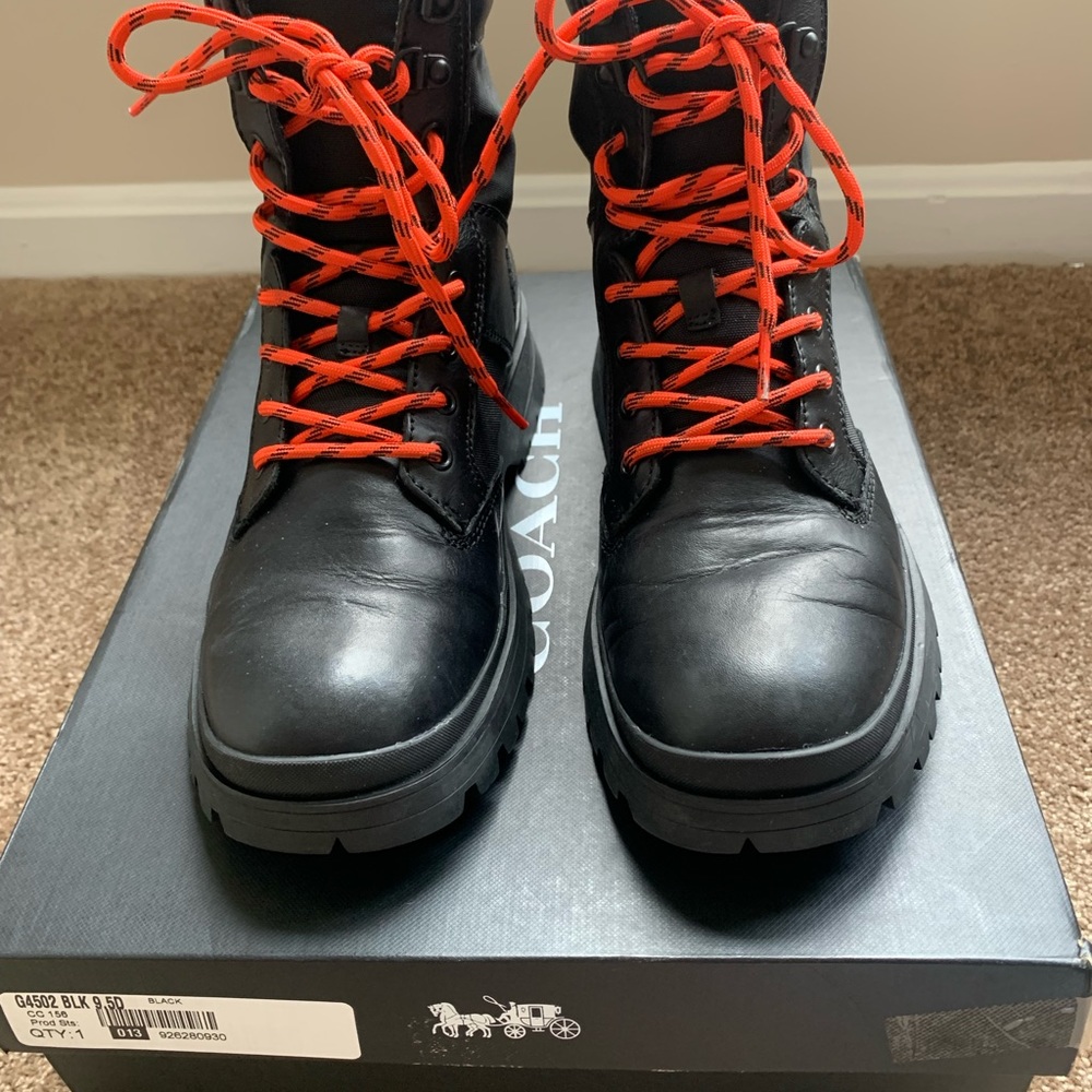 Leather Coach Boots, slightly worn
